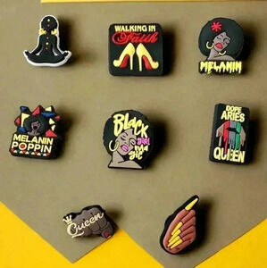 Black Girl Magic Croc Charms